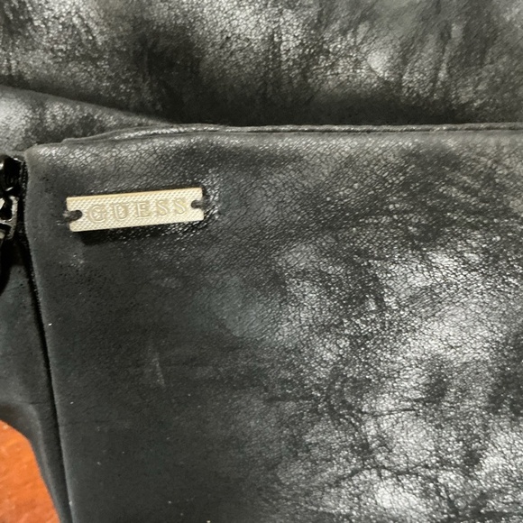 Guess Faux Leather Black Mini Skirt Size Large - Picture 4 of 8